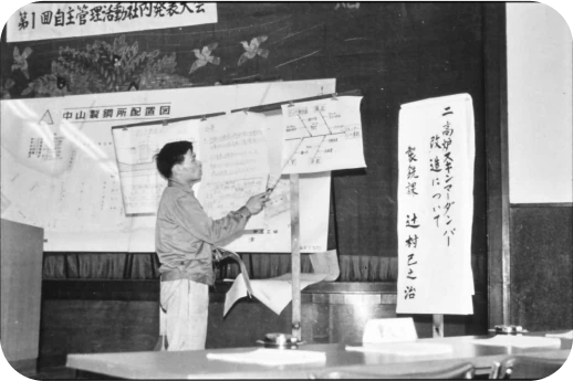 第1回社内自主管理活動発表大会（1973年）